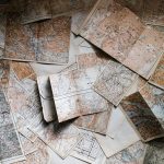 assorted map pieces